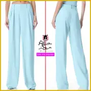 Alice + Olivia Pompey High Waisted Pleated Julep Blue Pants SIZE 14