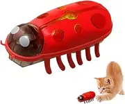 Interactive Cat Toy Funny Mini Beetles Electric Insect Cat Dog Mouse Bug Toy Safe Interactive Electric Pet Toy ABS, D