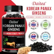 Panax Ginseng Capsules - Boost Energy, Improve Stamina - Testosterone Booster