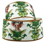 Gremlins Movie Gizmo Themed 1" Wide Repeat Ribbon Sold in Yards - USA SELLER