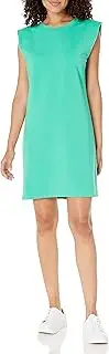 [The Drop] Women's Mariana Power Shoulder Mini Dress