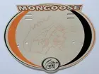 MONGOOSE OLD SCHOOL ORIGINAL BMX BIKE NUMBER PLATE