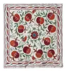 19"x20" Embroidered Throw Pillow. Pomegranate Tree Design Cushion Cover