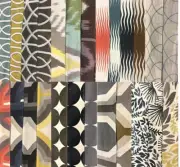 The Shade Store "Robert Allen" FABRIC BOOK, 25 Samples of Linen 18"x30"