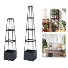 Planter Box with Trellis Tomato Planter for Vegetables Climbing Plants Patio