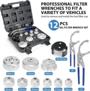 Oil Filter Wrench Set Oil Filter Socket Adjustable Oil Filter Removal Tool Kit