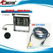 4 PIN Heavy Duty CCD Rear View Reversing Camera + 10m 4PIN Male to RCA Cable Kit