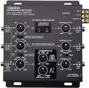 6-CHANNEL INPUT CLARION MCD360 3-WAY ELECTRONIC CROSSOVER W/ 5-VOLT RCA OUTPUTS