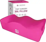 Ergonomic Innovations BBL Pillow After Surgery - Butt Pillow for Sitting Post Surgery for Home, Office, Driving - Booty Pillows Brazilian Butt Lift Supplies BBL Recovery Must Haves, Pink