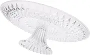 COLLBATH Acrylic Fruit Plate 35cm Divided Serving Tray Lid Tray Decor Decorative Bowl Display Plate