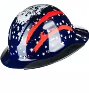 ILM Carbon Fiber Full Brim Hard Hat for Men with 4-8 Point Suspension