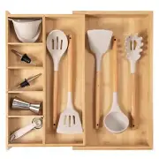 Adjustable Kitchen Drawer Organizer for Utensils and Junk, Food-Safe Contract...