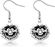 [KEYCHIN] Bear Dangle Earrings Frog & Pig Fans Gifts Gonzo& Animal Jewelry Cartoon Movie Merch