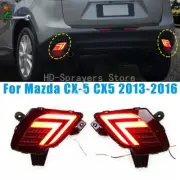 1 Pair For 2013-2016 MAZDA CX-5 CX5 RED LED Rear bumper brake turn signal