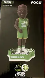 SHAQUILLE O’NEAL BOBBLEHEAD SGA NJ LOTTERY SHAQ BASKETBALL IRISH SHAMROCK LAKERS