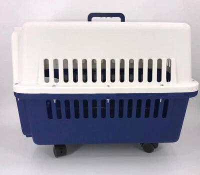 YES4PETS Navy XXXL Dog Puppy Cat Crate Pet Carrier Cage W Tray, Bowl & Removable
