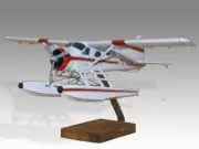De Havilland DHC-2 Beaver on Floats Desk Wood Airplane Model Small Scale 1/48
