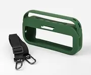 Silicone Case for Bose SoundLink Flex Bluetooth Speaker, Carrying Cover Pouch Portable Protective Skin Sleeve with Shoulder Strap (Green)