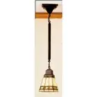 Meyda Lighting 49108 5"Sq Diamond Band Mission Mini Pendant - 49108