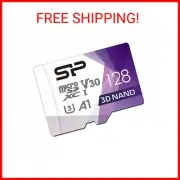 Silicon Power 128GB Micro SD Card U3 SDXC Up to 100MB/s High Speed Memory Card f