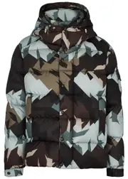 Moncler Mosa Printed Hooded Quilted Shell Jacket - Multicoloured - 5, Men's Designer Shell Jacket, Male - 5 5