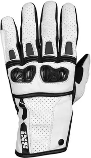IXS Sport Talura 3.0 perforated Motorcycle Gloves, black-white, Size 2XL for Men Black White