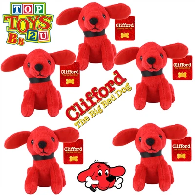 TopToys2U Bargain Bundles - Clifford The Big Red Dog Super Soft 4.5" 11cm Plush