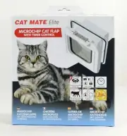CAT MATE Elite Microchip Cat Flap w/Timer Control *NEW*
