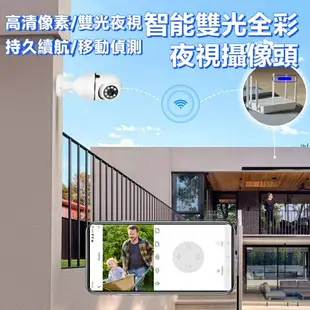 【無需接電線】WiFi監視器 攝影機 1080P追蹤旋轉監控 燈泡攝影機超高清夜視網路攝影機 監控摄像头 遠端無線監視器