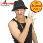 AC1408 Old School Grillz Fake Teeth Rap Star Ali G 80s MC Hammer Costume Hip Hop