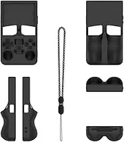 Silicone Case for R36MAX Handheld Game Console Anti-Scratch Silicone Protective Cover Anti Drop Protective Shell Sleeve Shockproof with Lanyard Game Console Accessories