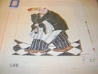 The Waiter Hand Painted Needlepoint Canvas