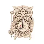 Owl Clock Mechanical Gears 3D Wooden Puzzle