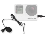 External Lavalier Clip-on Condenser Microphone for GoPro HERO 3 3+ 4