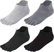 [meaiguo] Toe Socks No Show Five Finger Socks Running Toe Socks for Men Women
