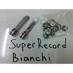 CAMPAGNOLO SUPER RECORD BIANCHI PANTO DOWNTUBE SHIFTERS