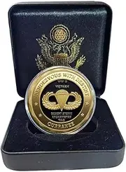 101st Airborne Division Challenge Coin with Gift Box Metal Coins for Men Gift