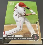 2020 TOPPS NOW #285 ALBERT PUJOLS PASSES WILLIE MAYS CAREER HR 661, 662 PR: 1517