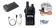 Yaesu FT-65R 5W HT w/ RTS Prog. Kit, 2500mAh High-Cap Battery, VOX Earpiece Mic