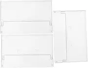 Angoily 1set Tape Vinyl Audible Blank Cassette Tapes Holders Wallet Cassette Tape Holder Cassette Holder Rack Cassette Case Sticker Clear Cassette Tape Storage Transparent 3pcs