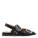 [Ganni] Ganni-Flat Shoes Blacks And Greys-Donna 40