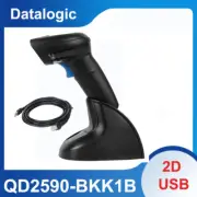 Datalogic QD2590-BKK1B 2D USB Imager Handheld Barcode Scanner with Cable & Base
