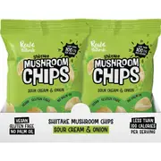 REAL NATURALS Shiitake Mushroom Chips Sour Cream & Onion 12x32g