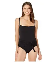 Seafolly Women's Standard DD Cup One Piece Swimsuit with Sash Front, Active