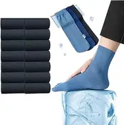[svlftecon] 7/14 Pack Unisex Silk Sheer Crew Socks Ultra Thin Breathable Dress Socks Athletic Socks for Men Women
