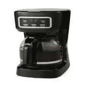 Mainstays 12 Cup Programmable Coffee Maker, 1.8 Liter Capacity,Black
