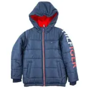 Tommy Hilfiger Fleece Lined Youth Jacket Size L (14-16) Navy Color -New