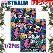 2025 Funny Mental Health Wall Calendar One Day at a F*cking Time Monthly Planner
