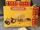 Vintage 1981 Meccano Farm Set Tractor -Cart -Cultivator NIOB (ee)