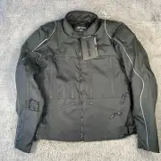 Harley Davidson Ventilator Switchback Textile Jacket Size Medium Men Black